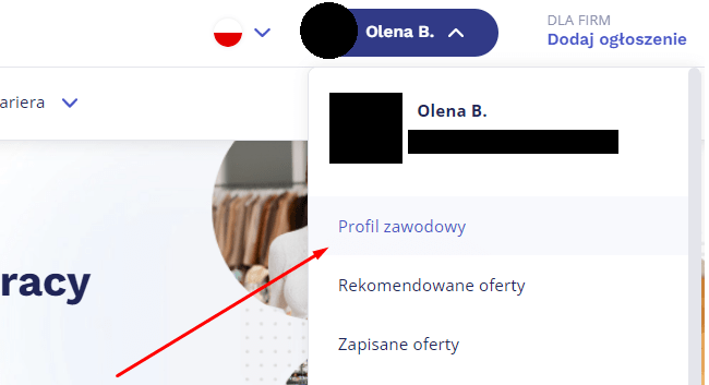 Profil zawodowy на сайті pracuj.pl